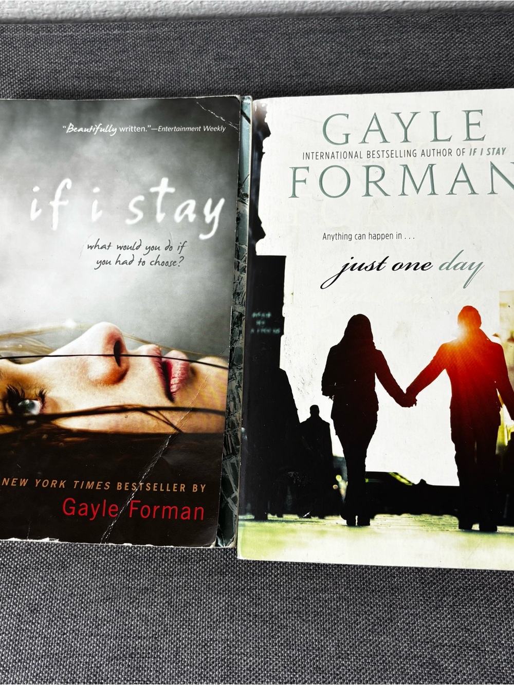 Lot of 2 Gayle Forman YA Books - If I Stay & Just One Day